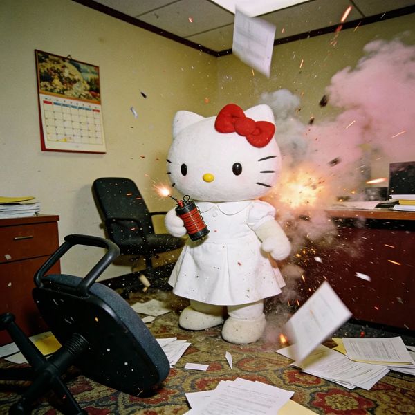 Hello Kitty Office Chaos