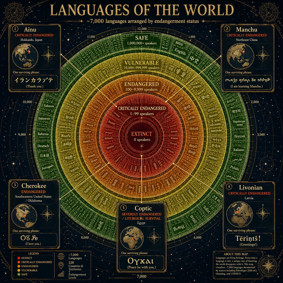 Infographic / Edu Visual - Circular Language Infographic