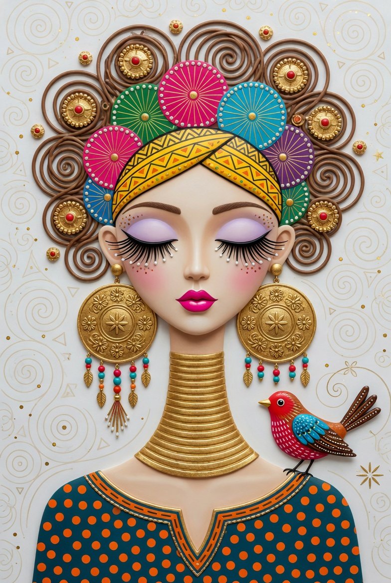 Decorative 3D Portrait