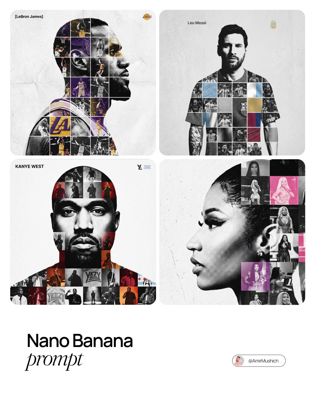 [PERSON NAME]. Act as a high-end sports graphic designer creating a conceptual tribute poster. The …