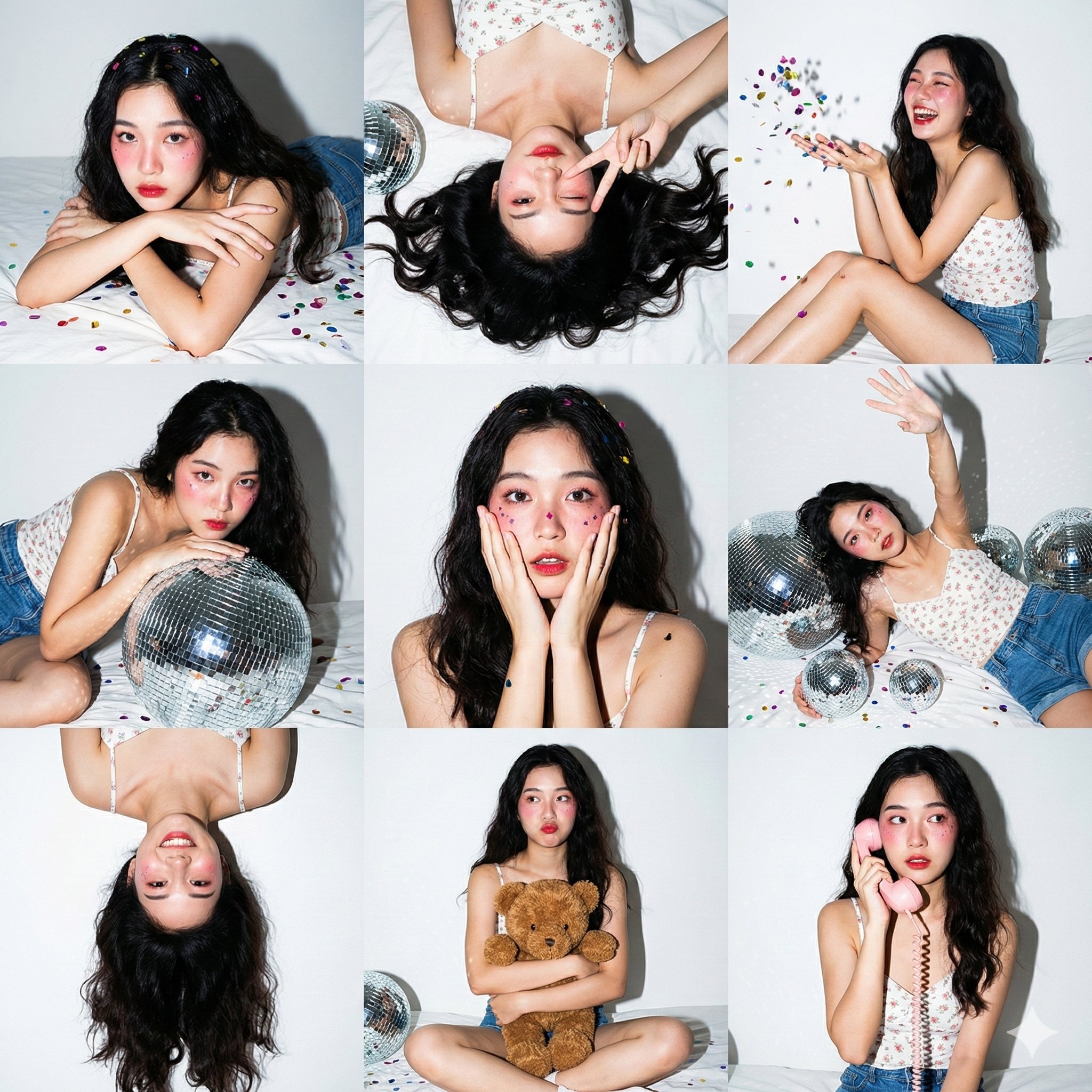 3x3 Photo Collage / 9-Panel Grid.",