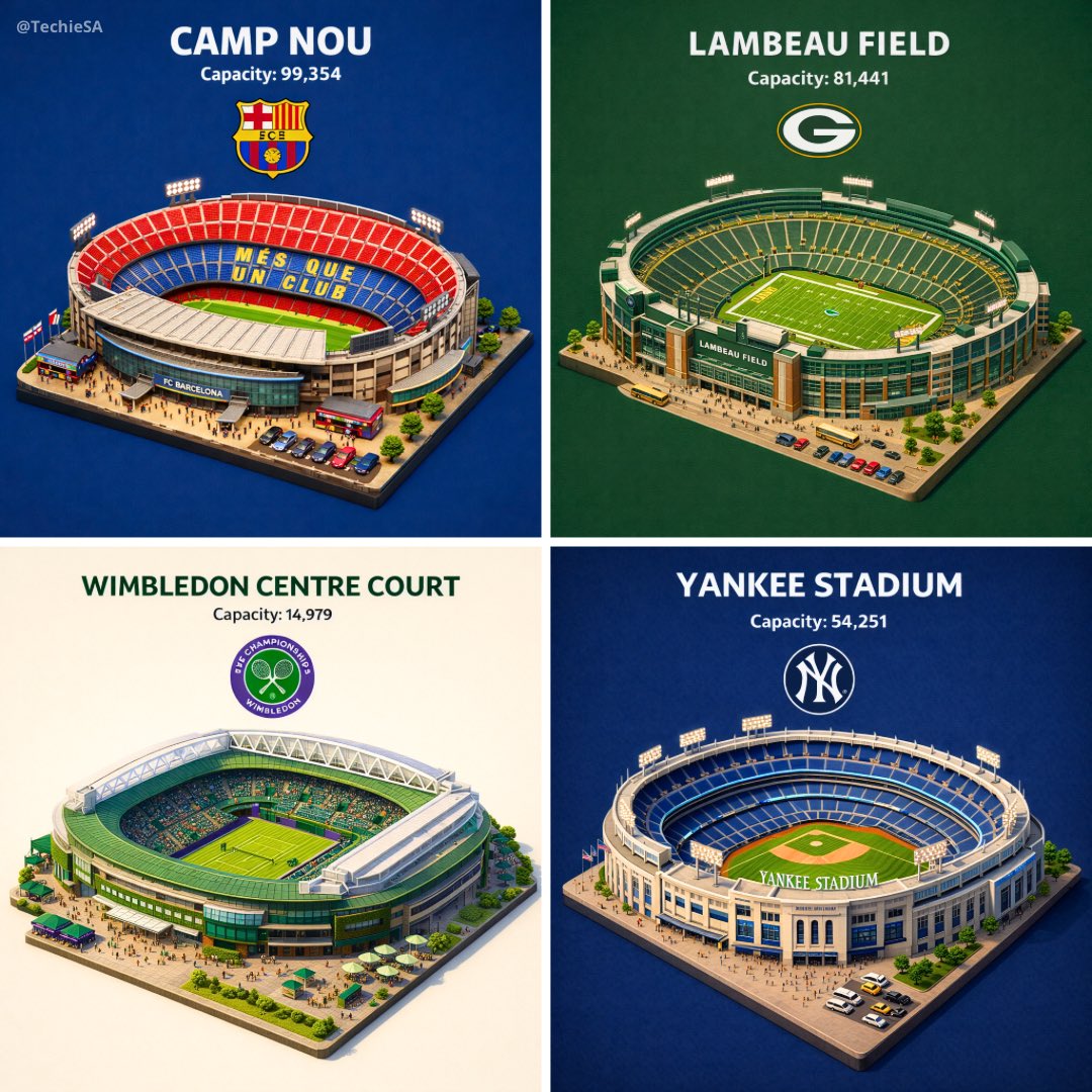 Present a clear, 45° top-down isometric miniature 3D cartoon scene of [STADIUM], with soft refined …
