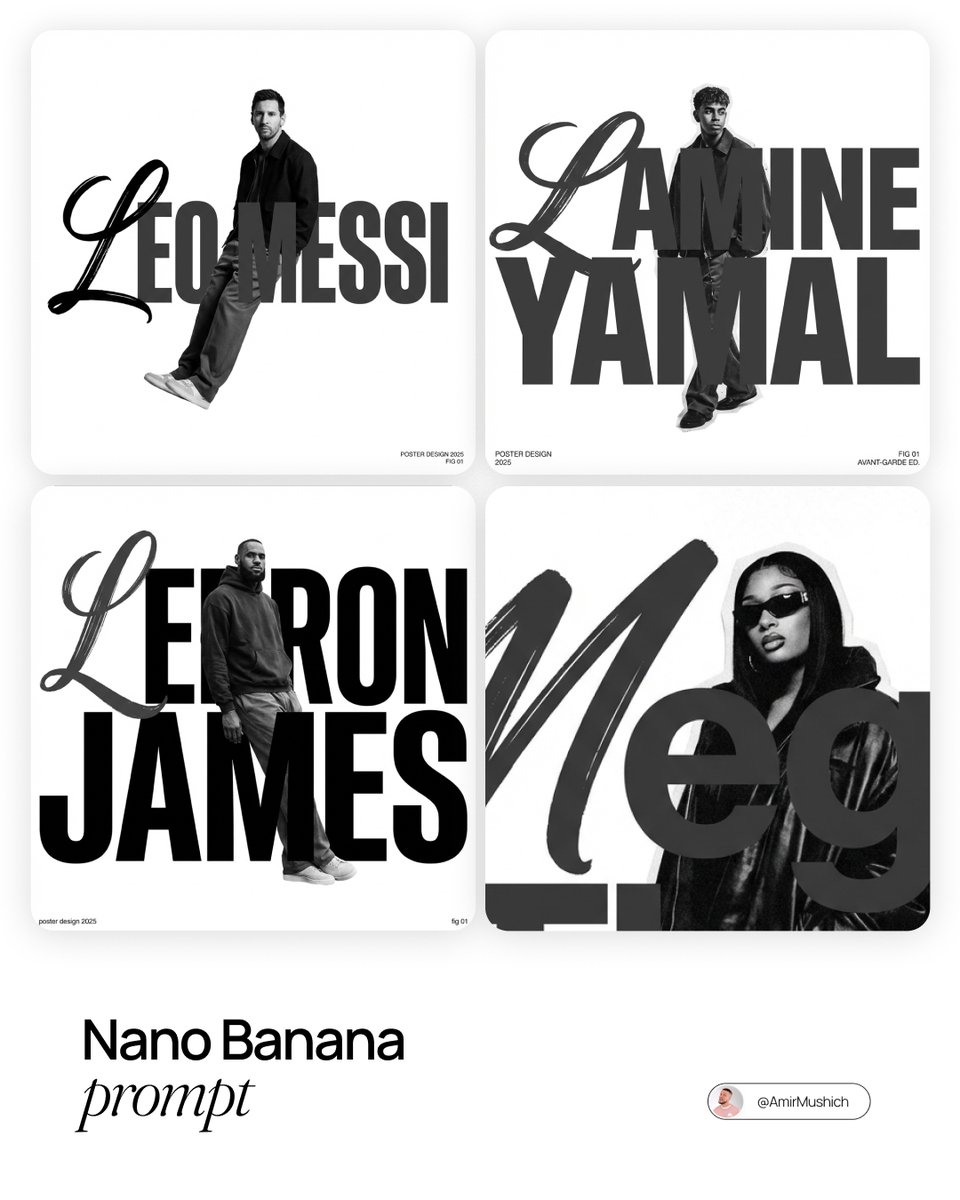 [PERSON NAME]. Act as a graphic designer creating a minimalist, avant-garde streetwear poster. COMP…