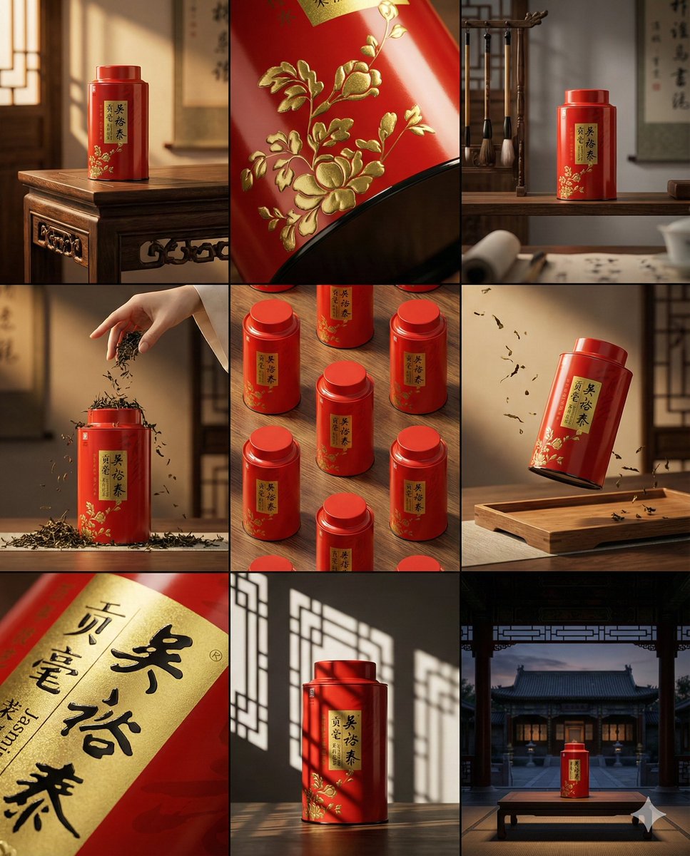 A clean 3×3 storyboard grid with nine equal-sized panels and an overall 4:5 aspect ratio.