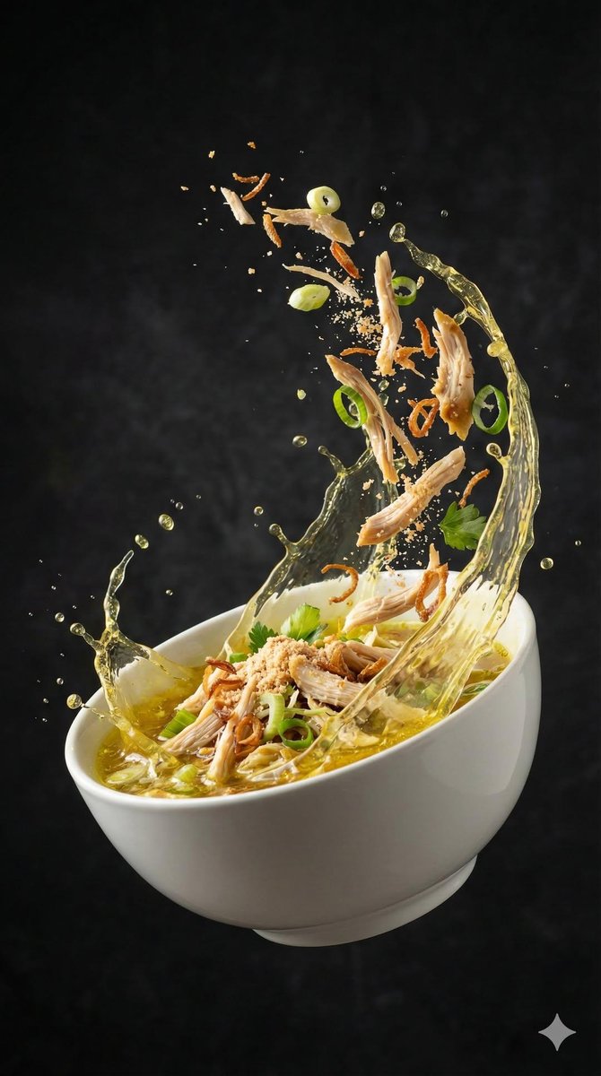 Use uploaded photo as absolute main reference. Preserve Seblak kuah identity, ingredients, textures…