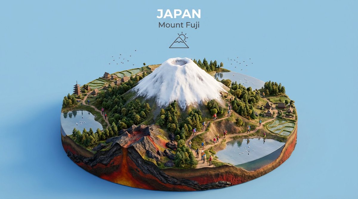 Create an isometric miniature 3D diorama highlighting the natural landmark [NATURAL WONDER] from [C…