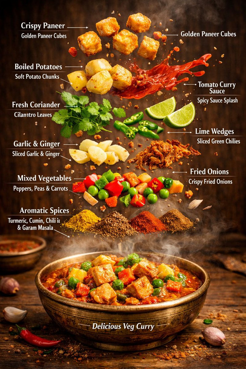 { "image_prompt": { "type": "Hyper-realistic editorial food infographic", "subject": { "cuisine": "…
