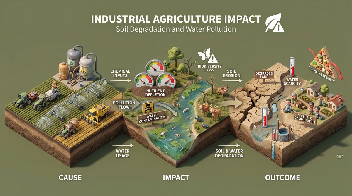 “Build an isometric miniature 3D diorama explaining the environmental impact of [ACTIVITY OR PRODUC…