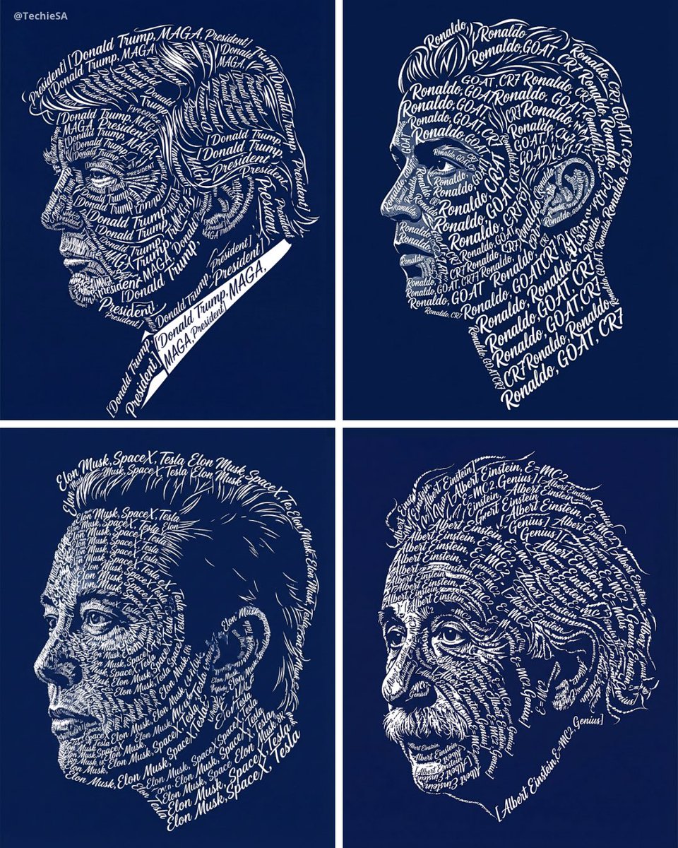 Create a typographic art portrait using the uploaded photo of a person as reference. Display a left…