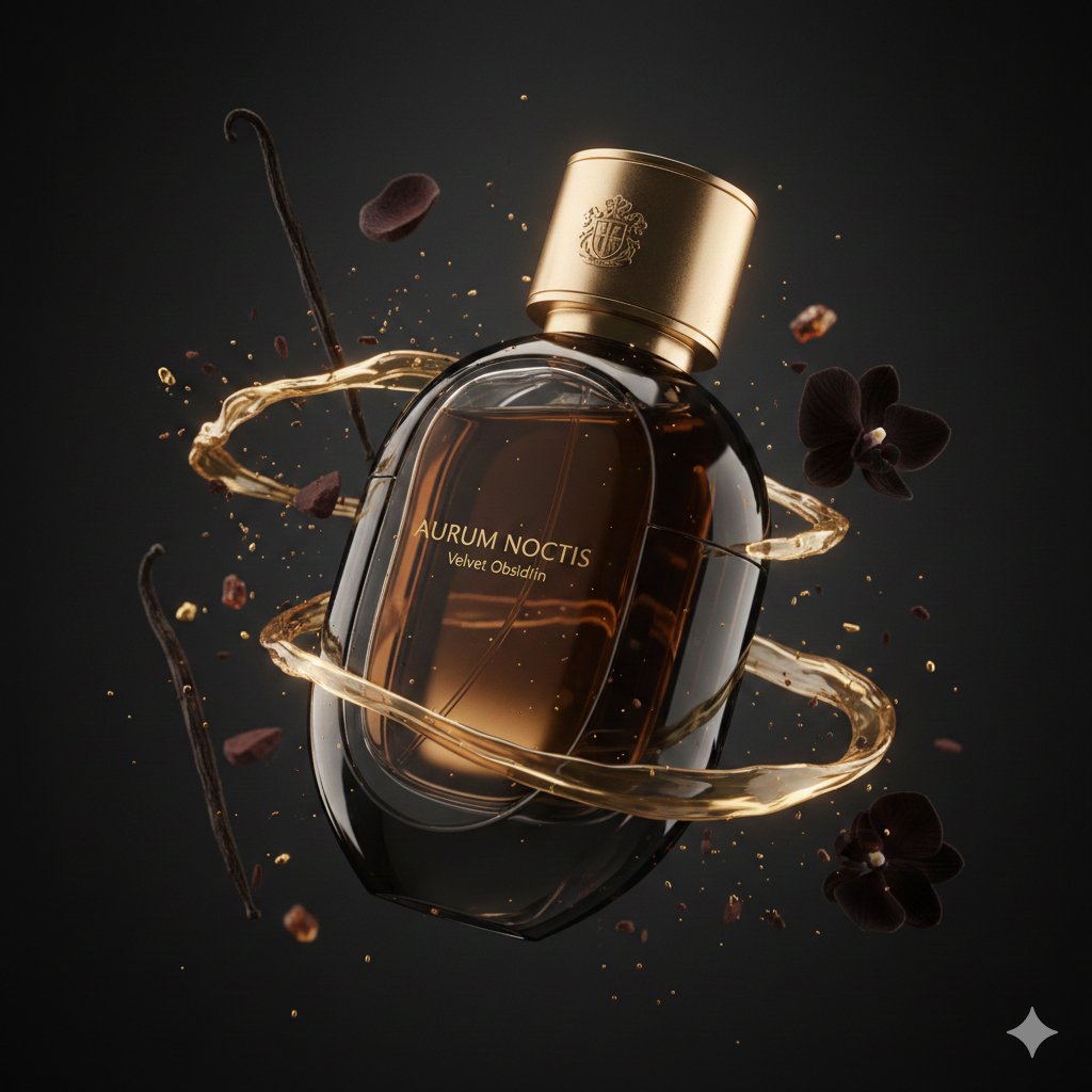 { "master_prompt": { "product": { "type": "luxury perfume bottle", "brand_name": "AURUM NOCTIS", "f…