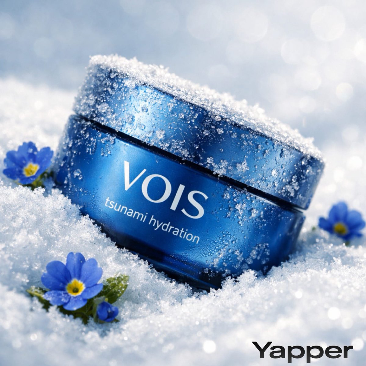 { "type": "photorealistic skincare product photography", "product": { "name": "VOIS – tsunami hydra…