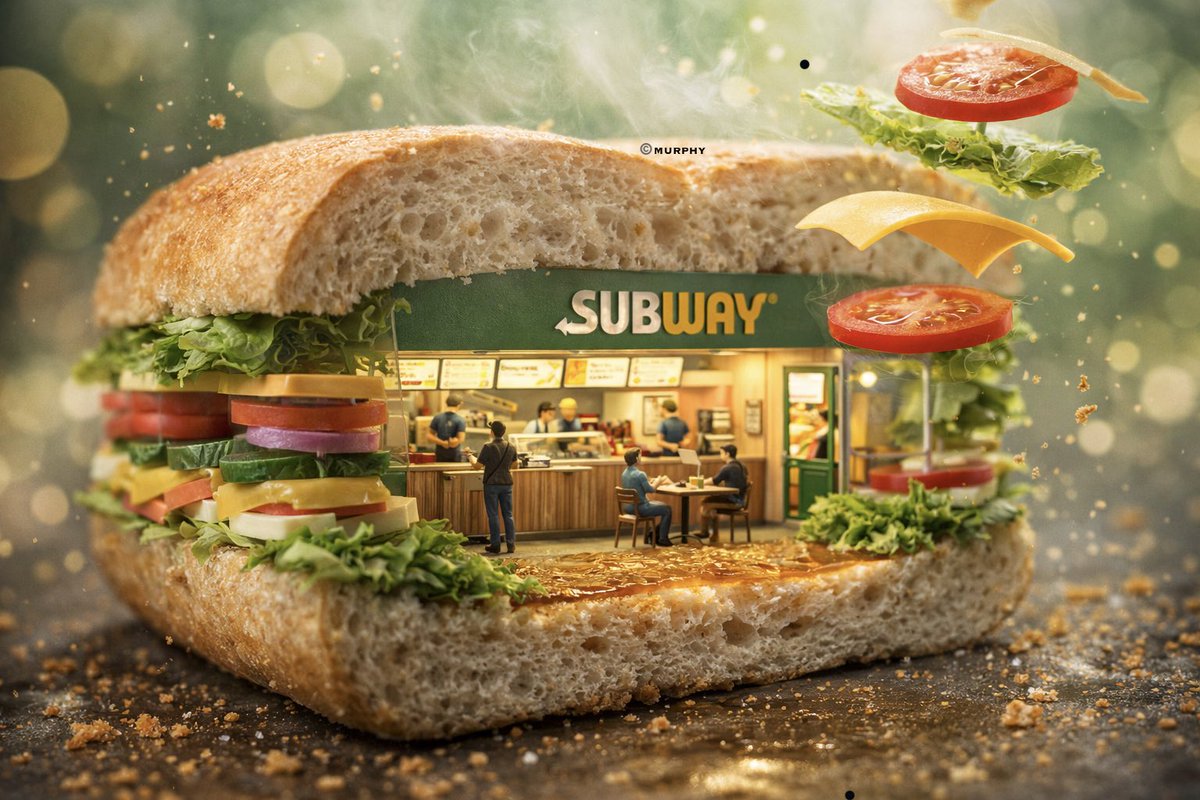 Ultra-realistic 3D miniature diorama of a [BRAND NAME] environment built inside a giant [ICONIC OBJ…