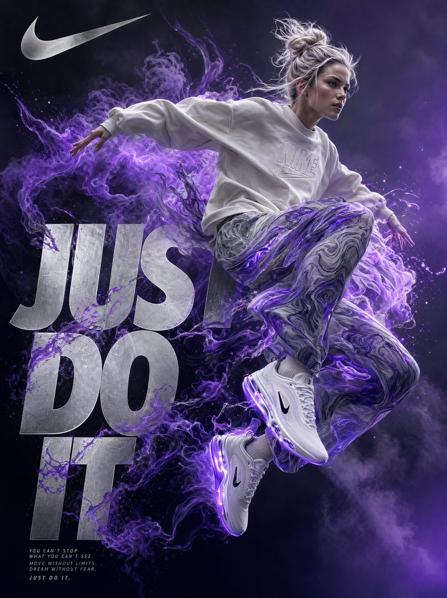 A highly detailed digital artwork in a surreal, dynamic style inspired by premium athletic advertis…