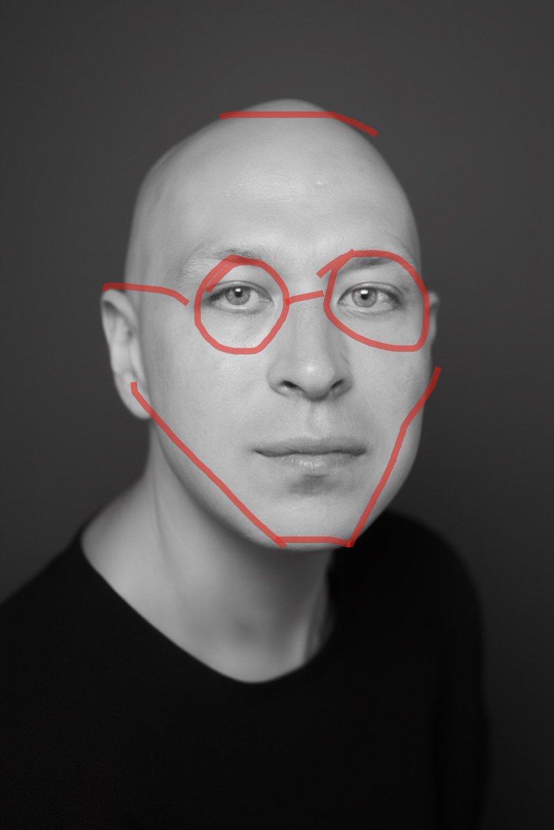 Image Editing Prompt for Jawline, Glasses, and Head Shape
