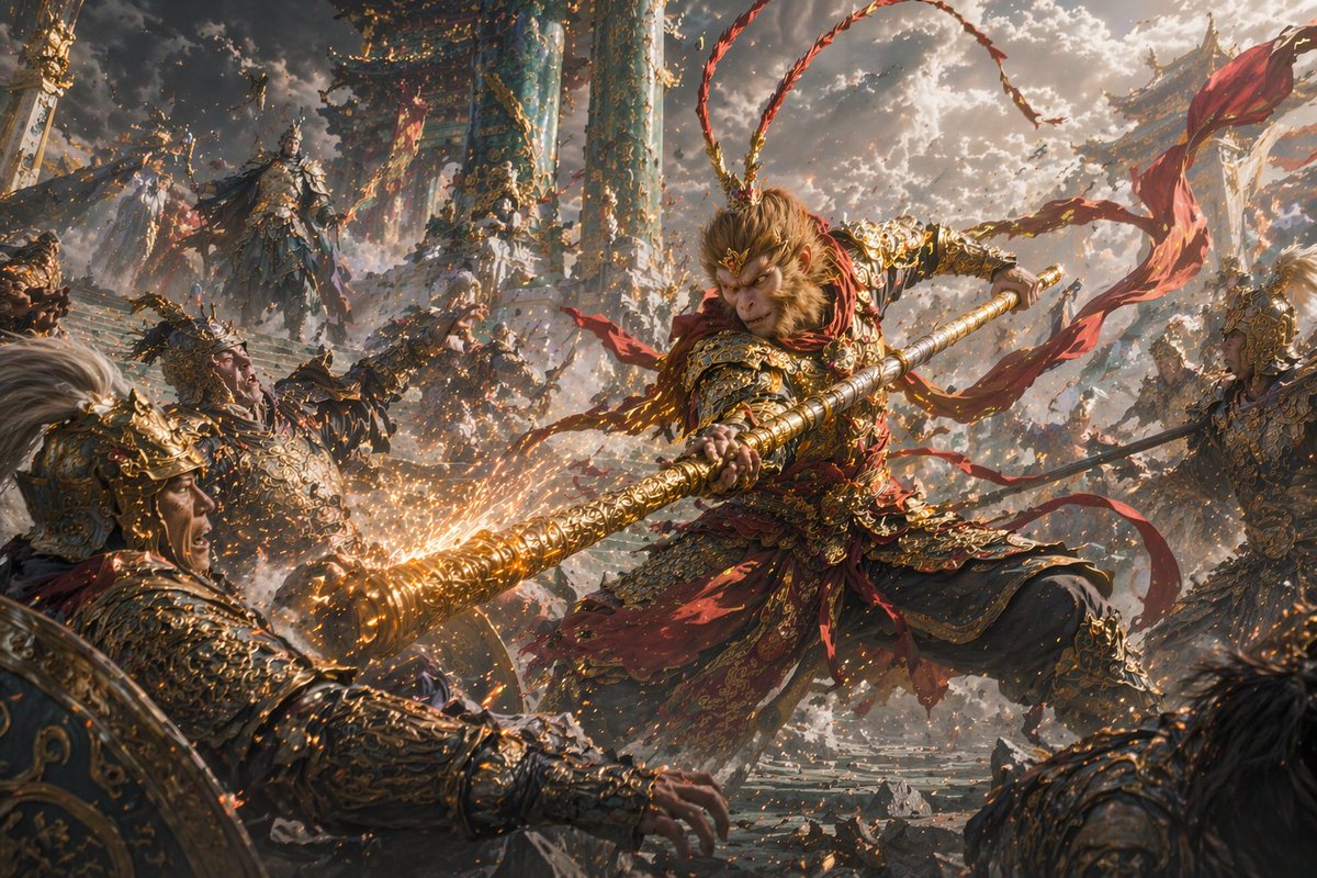 Epic Fantasy Monkey King Battle