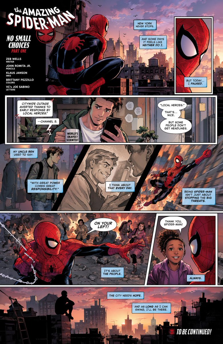 Full-Page Superhero Comic Layout
