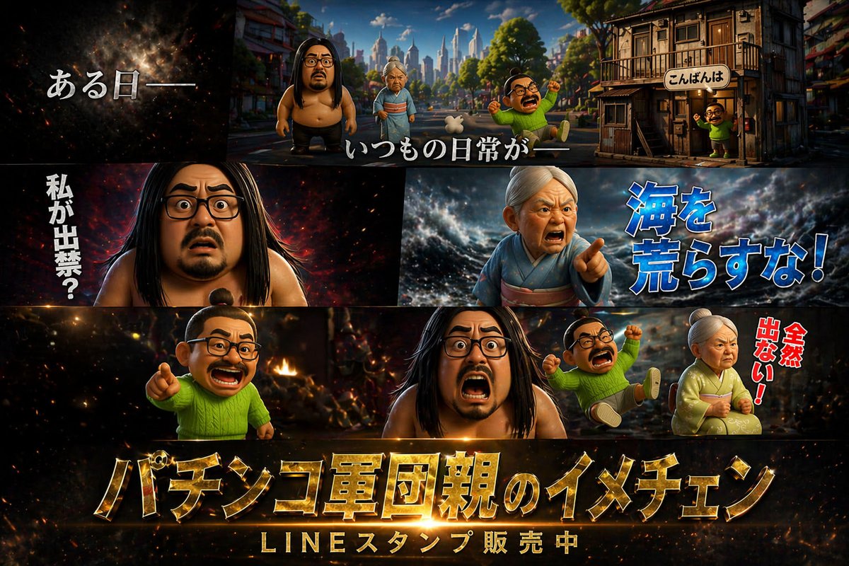 3D Cinematic Multi-Panel Promo Poster