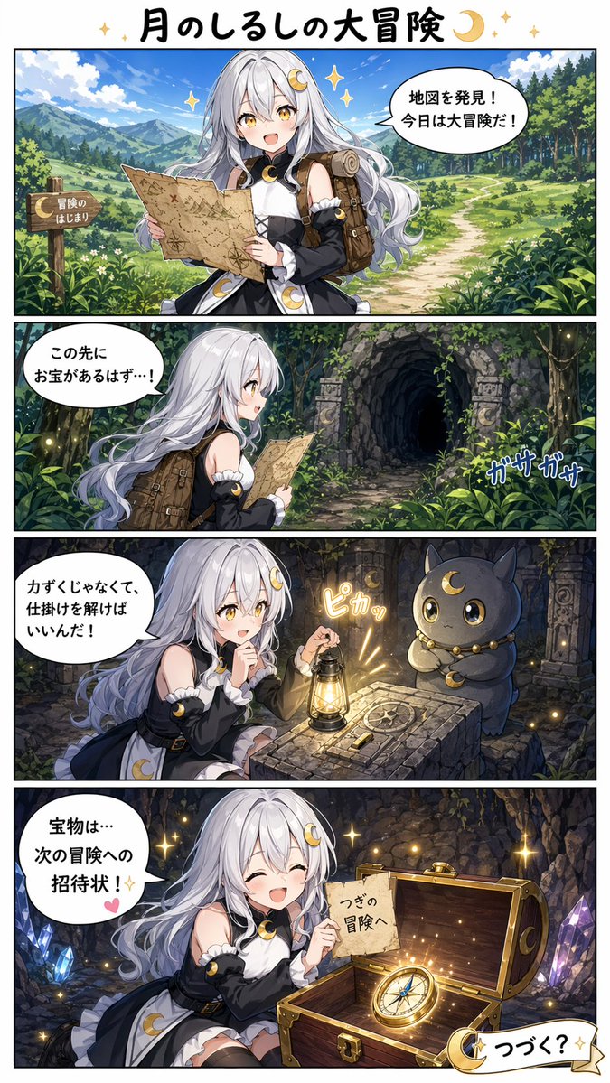 Moon Mark Adventure Comic Page