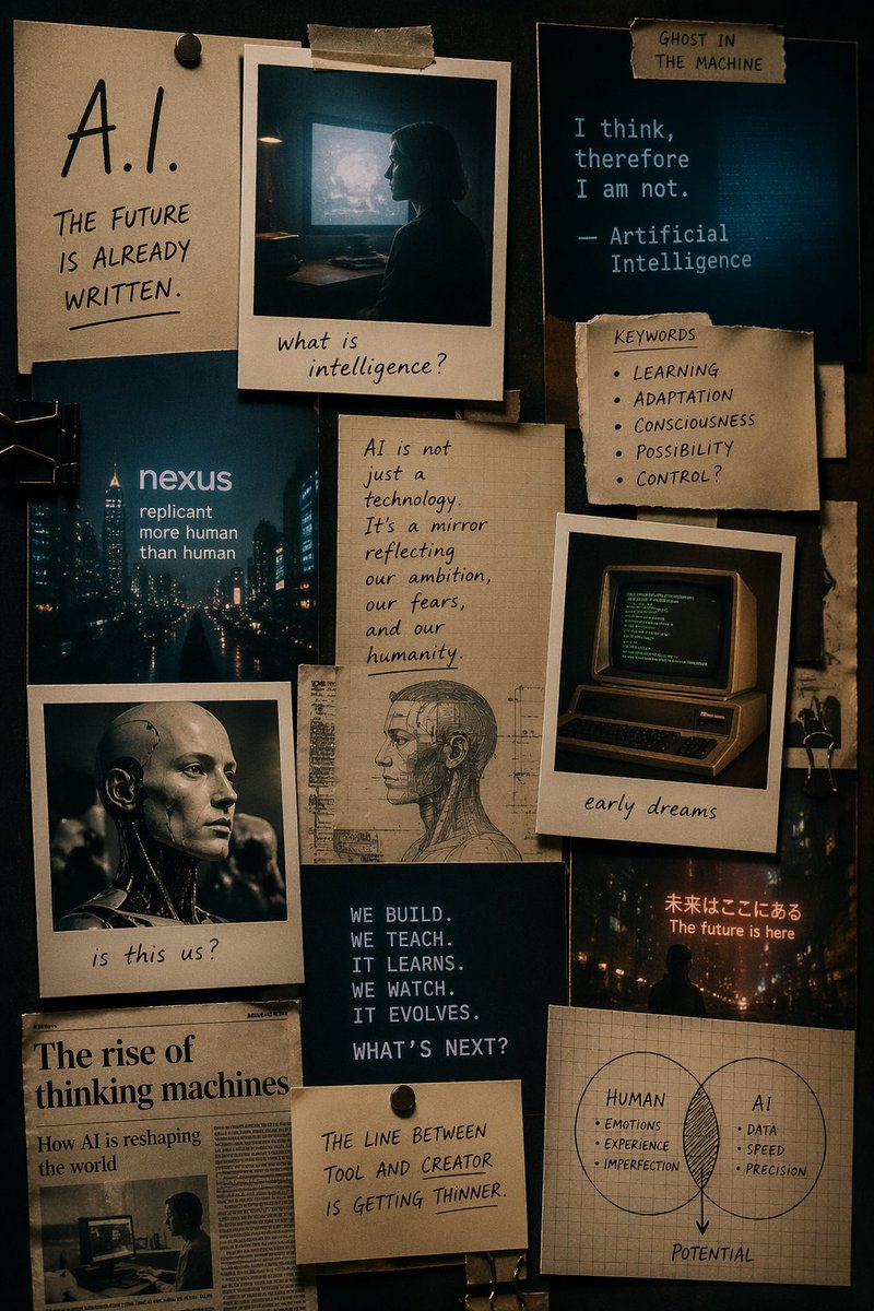 Cinematic AI mood board prompt