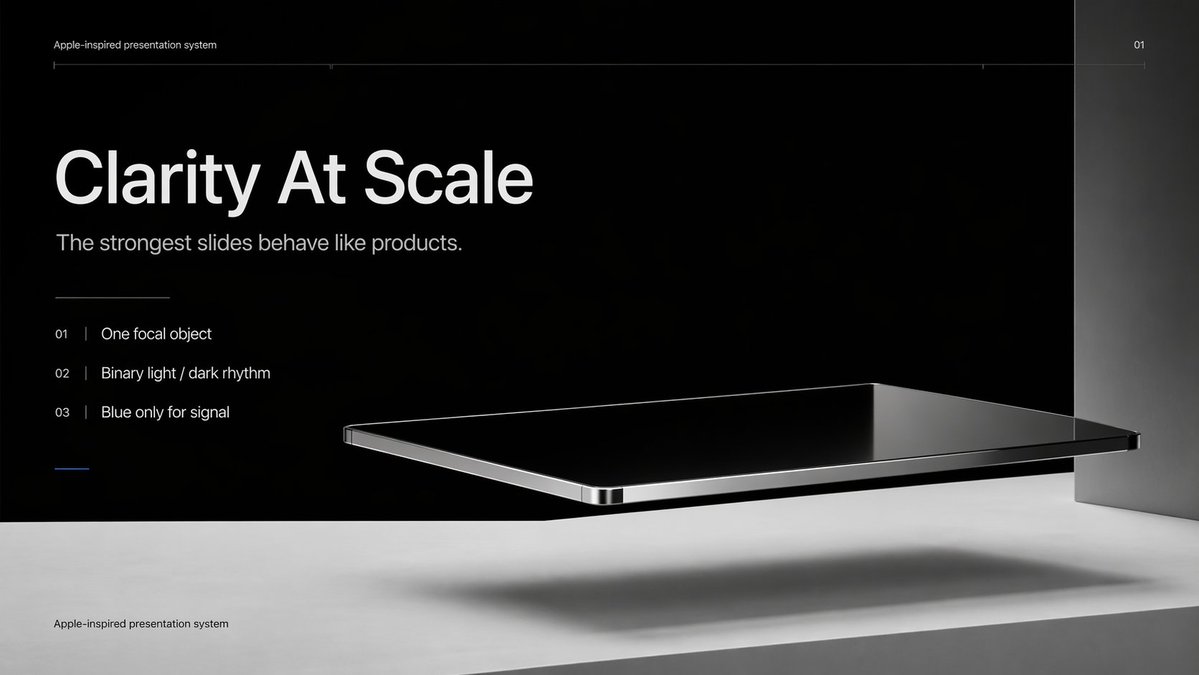 Apple-Style Minimal Presentation Cover