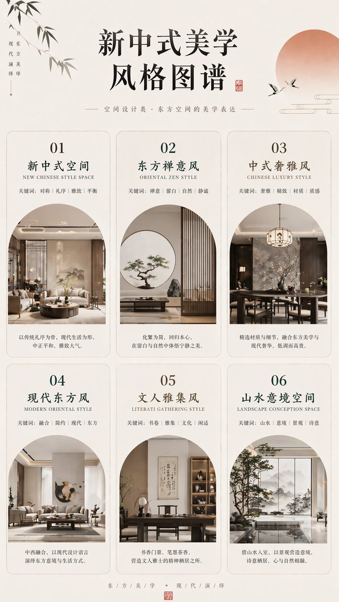 New Chinese Aesthetics Style Chart
