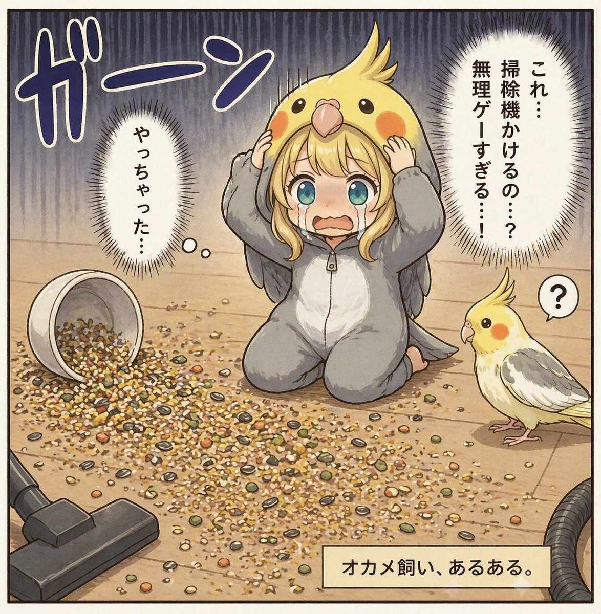 Cockatiel Owner Seed Spill Comic