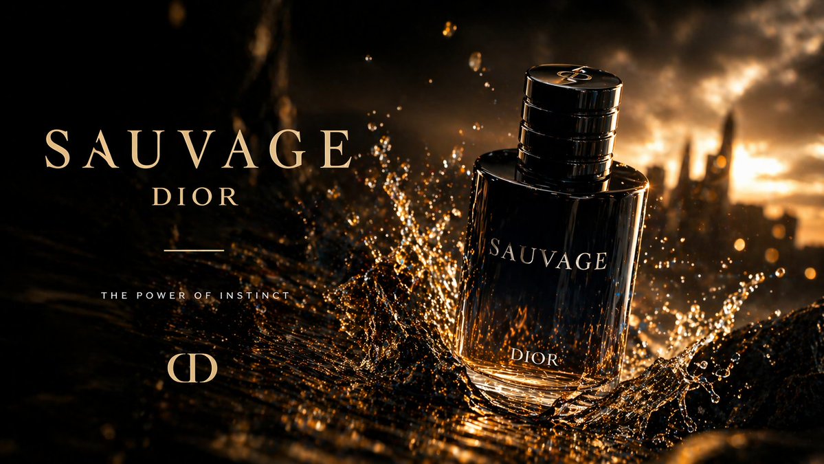 Luxury Perfume Splash Ad