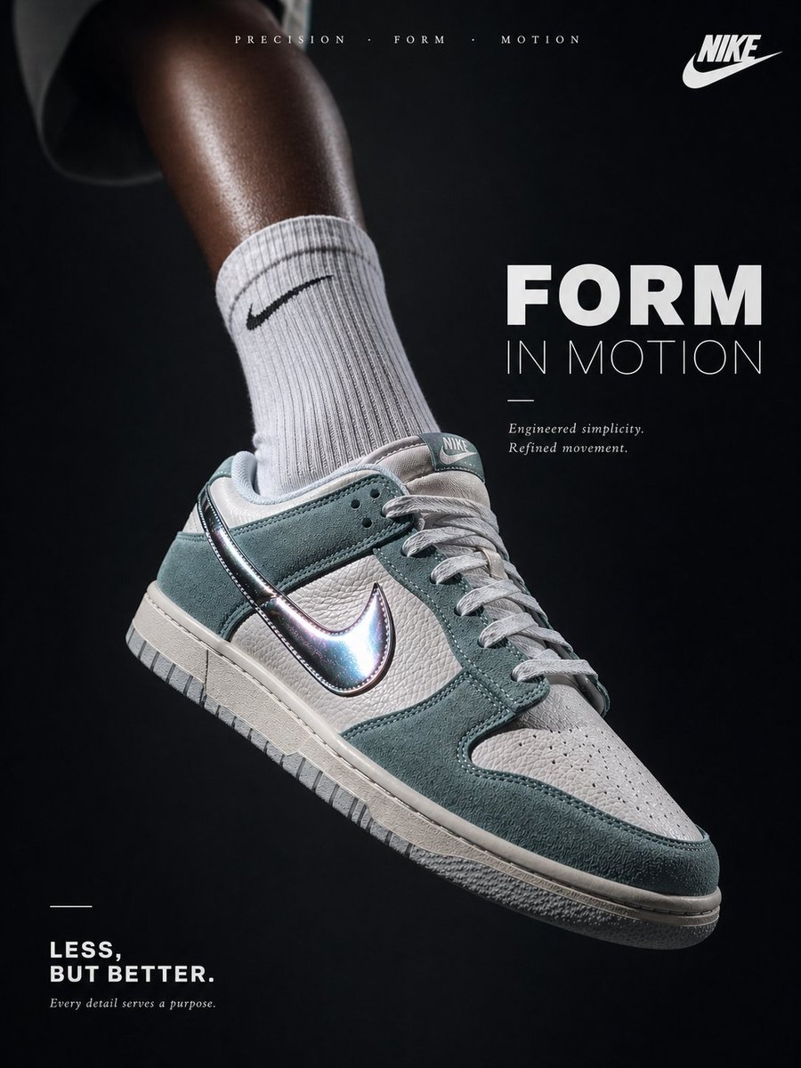 Luxury Minimalist Footwear Ad