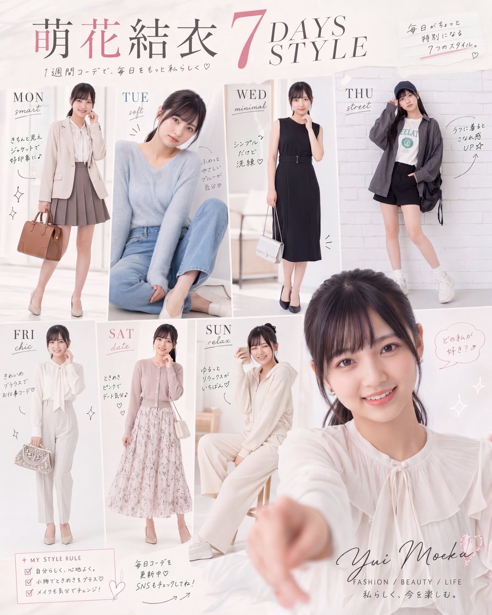 Fashion Magazine Style Idol Outfit Post