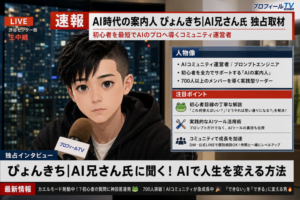 Social Media Profile News Broadcast Transformation