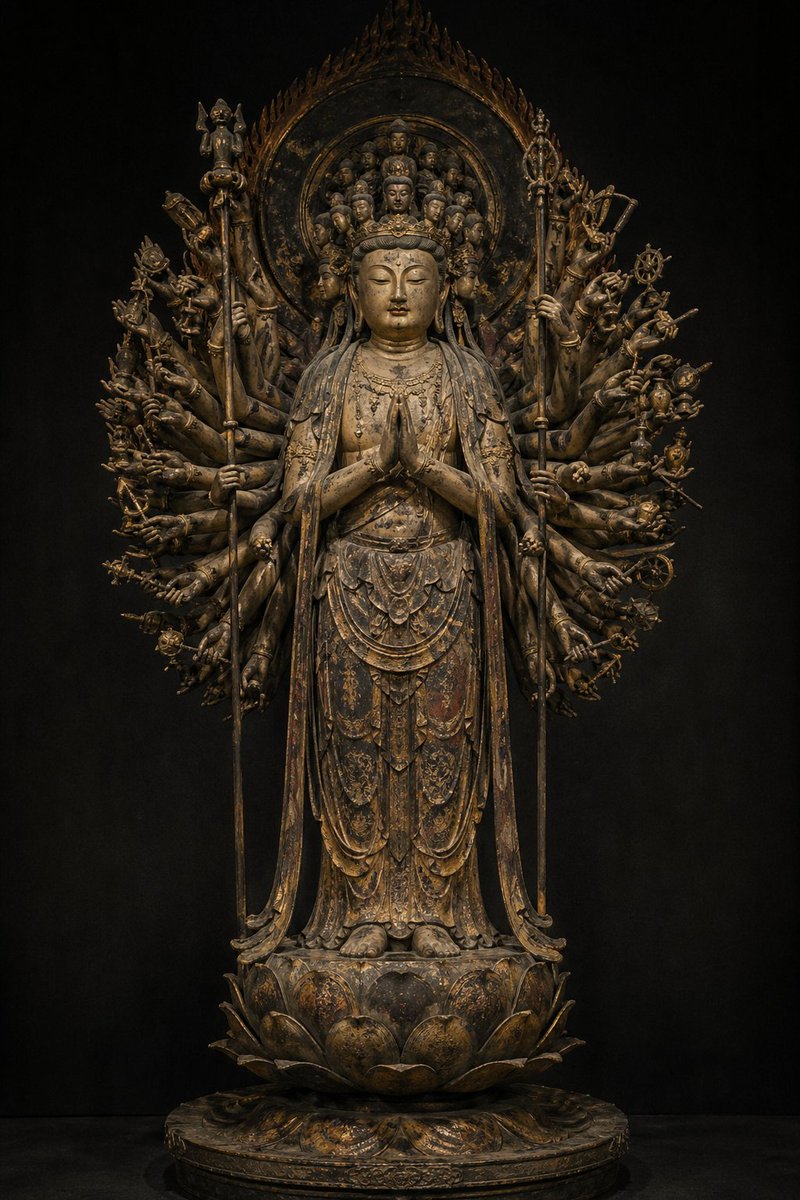 Traditional Japanese Buddhist Statue