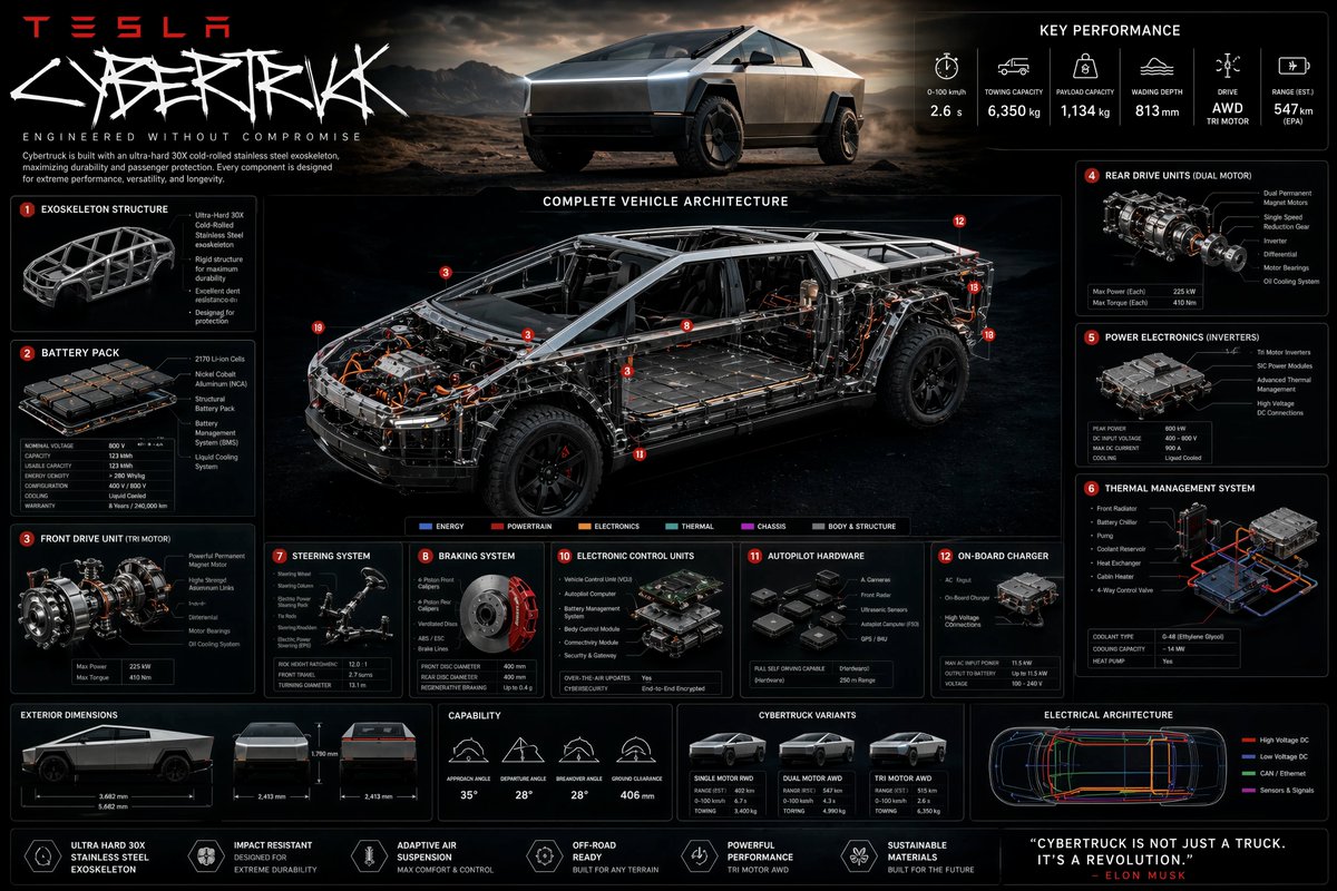 Technical Cutaway Infographic Poster