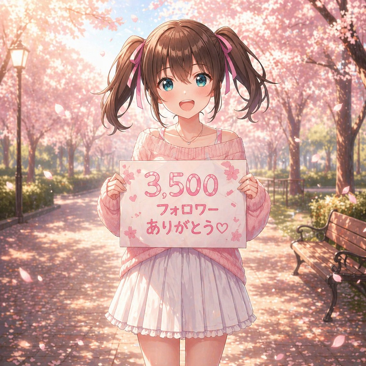Anime Sakura Thank-You Portrait