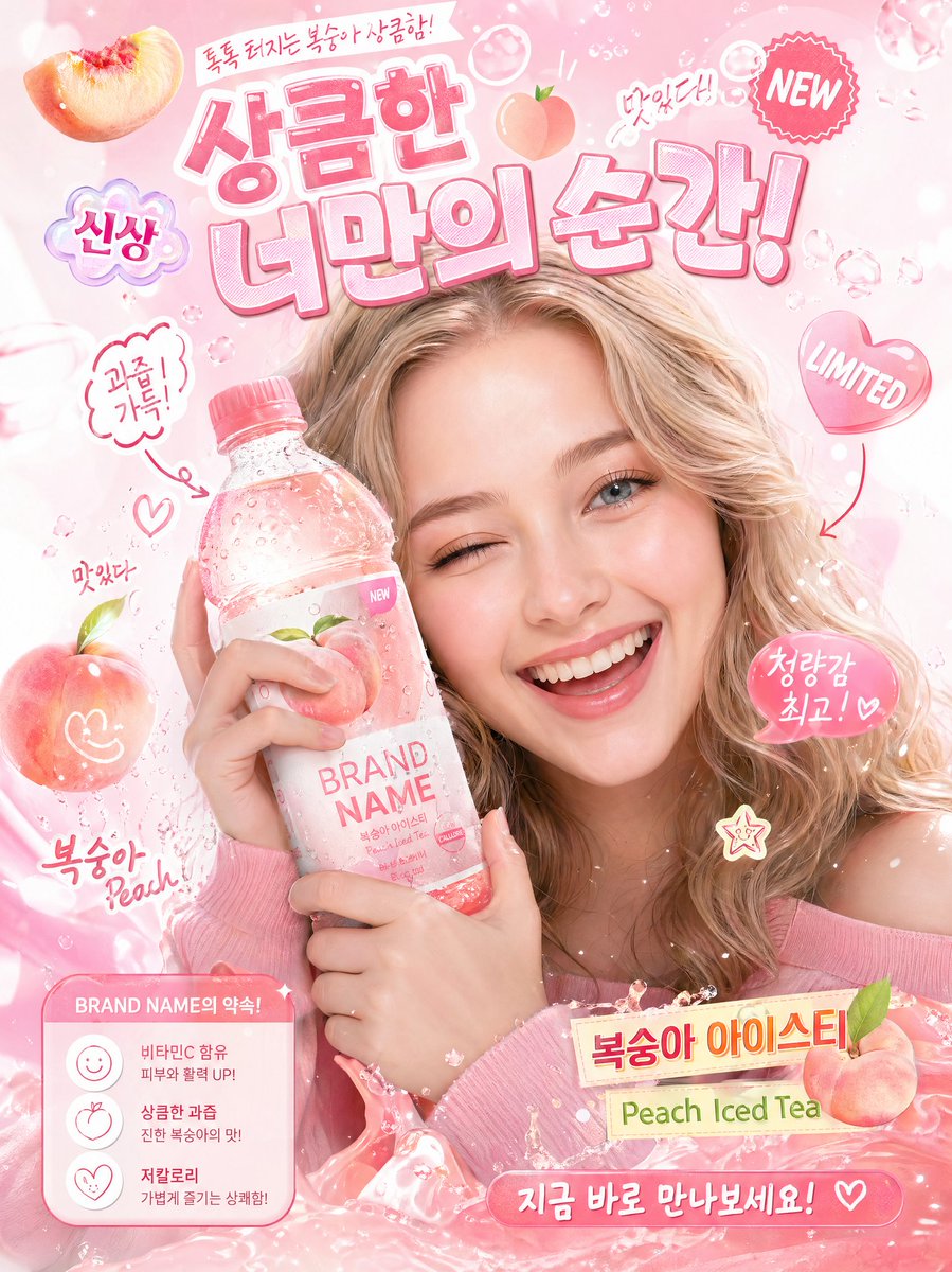 Korean-Style Interactive Beverage Poster