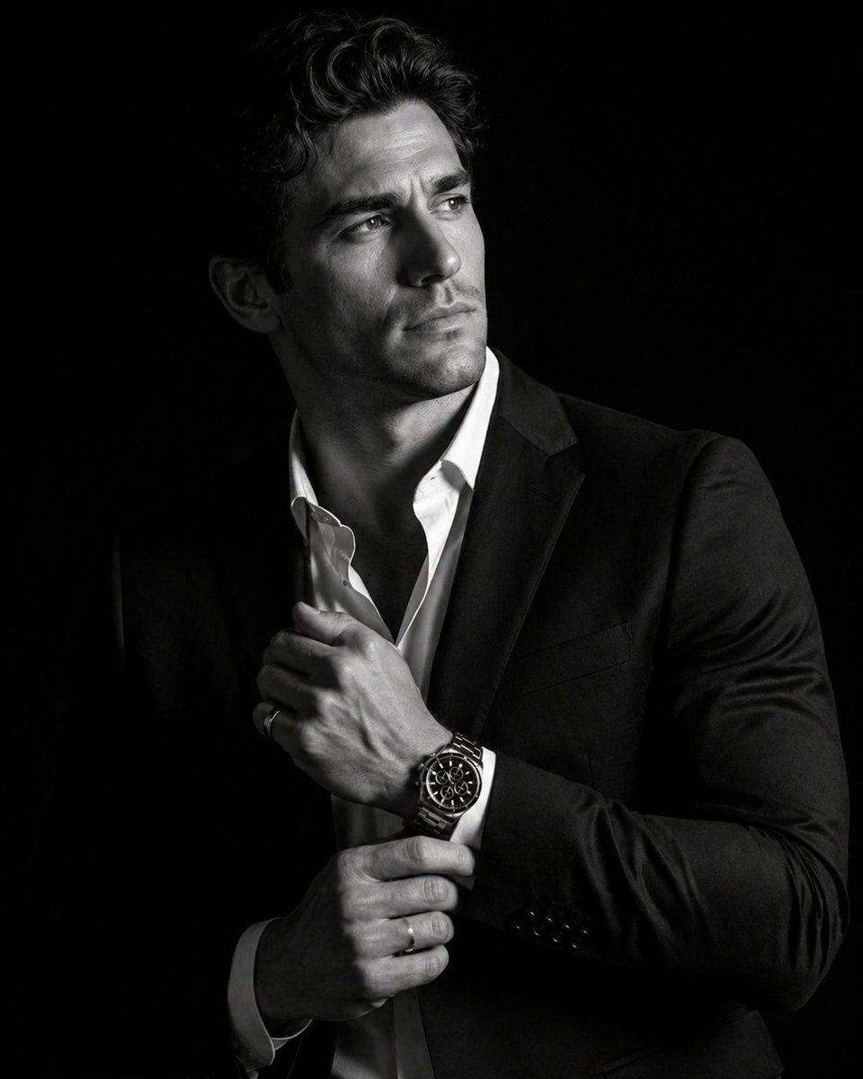 Cinematic Male Suit Portrait