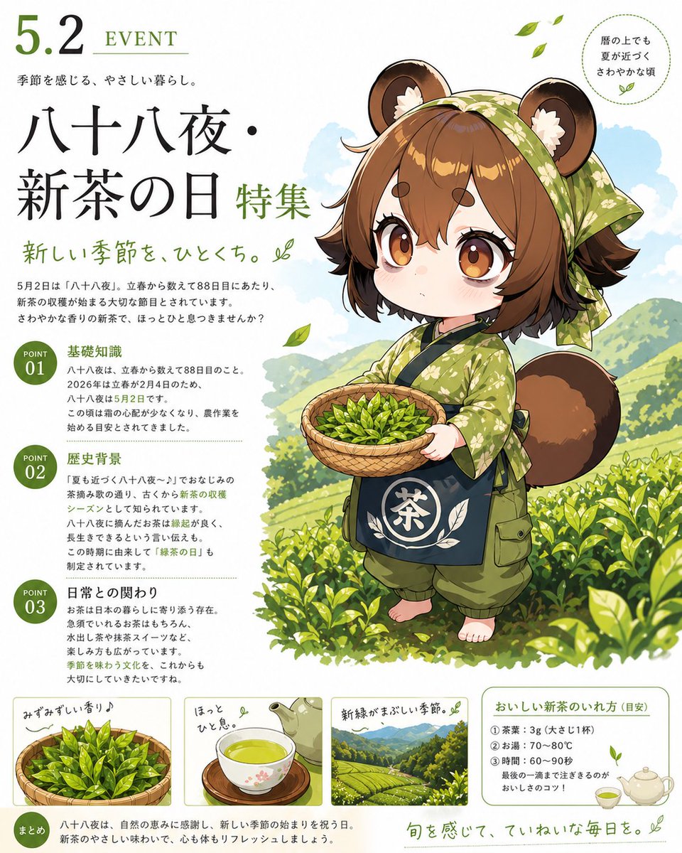 Hachijuhachiya New Tea Day Poster