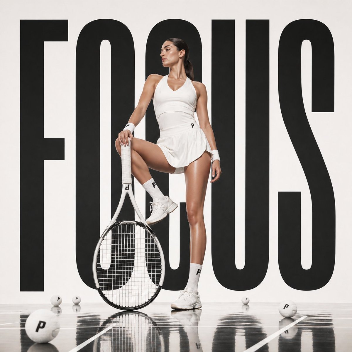 Bold Tennis Fashion Ad