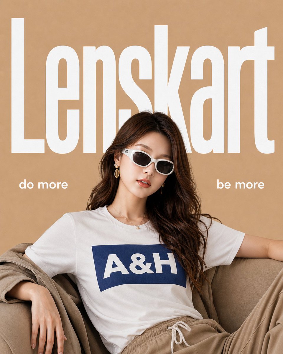 Minimalist Eyewear Advertisement Poster