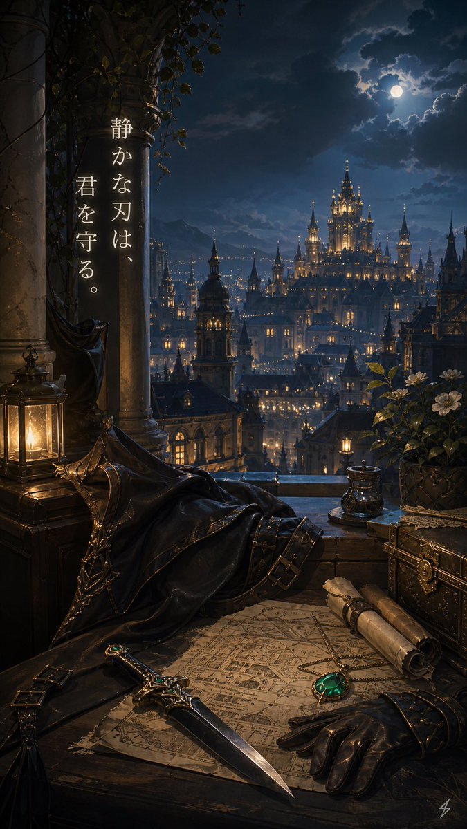 Moonlit Guardian Balcony