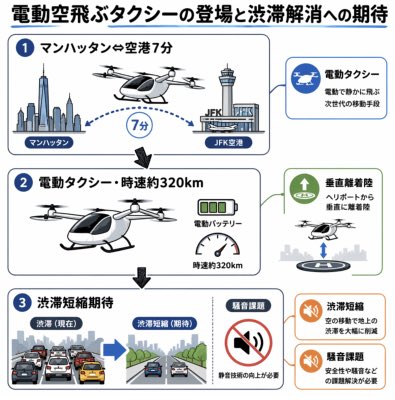 Japanese eVTOL Traffic Infographic