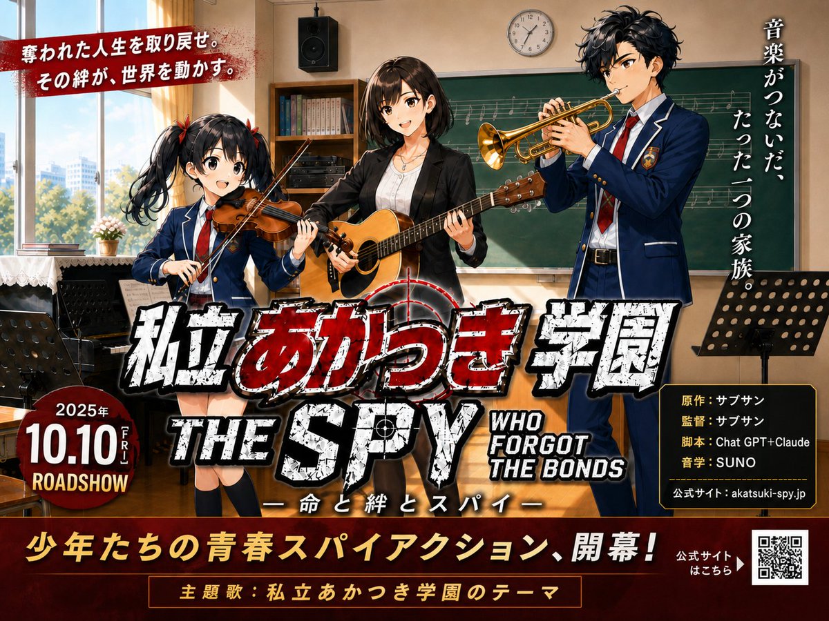 Japanese School Spy Movie Poster