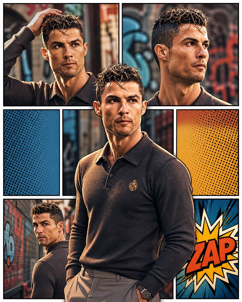 3D Pop-Art Comic Grid