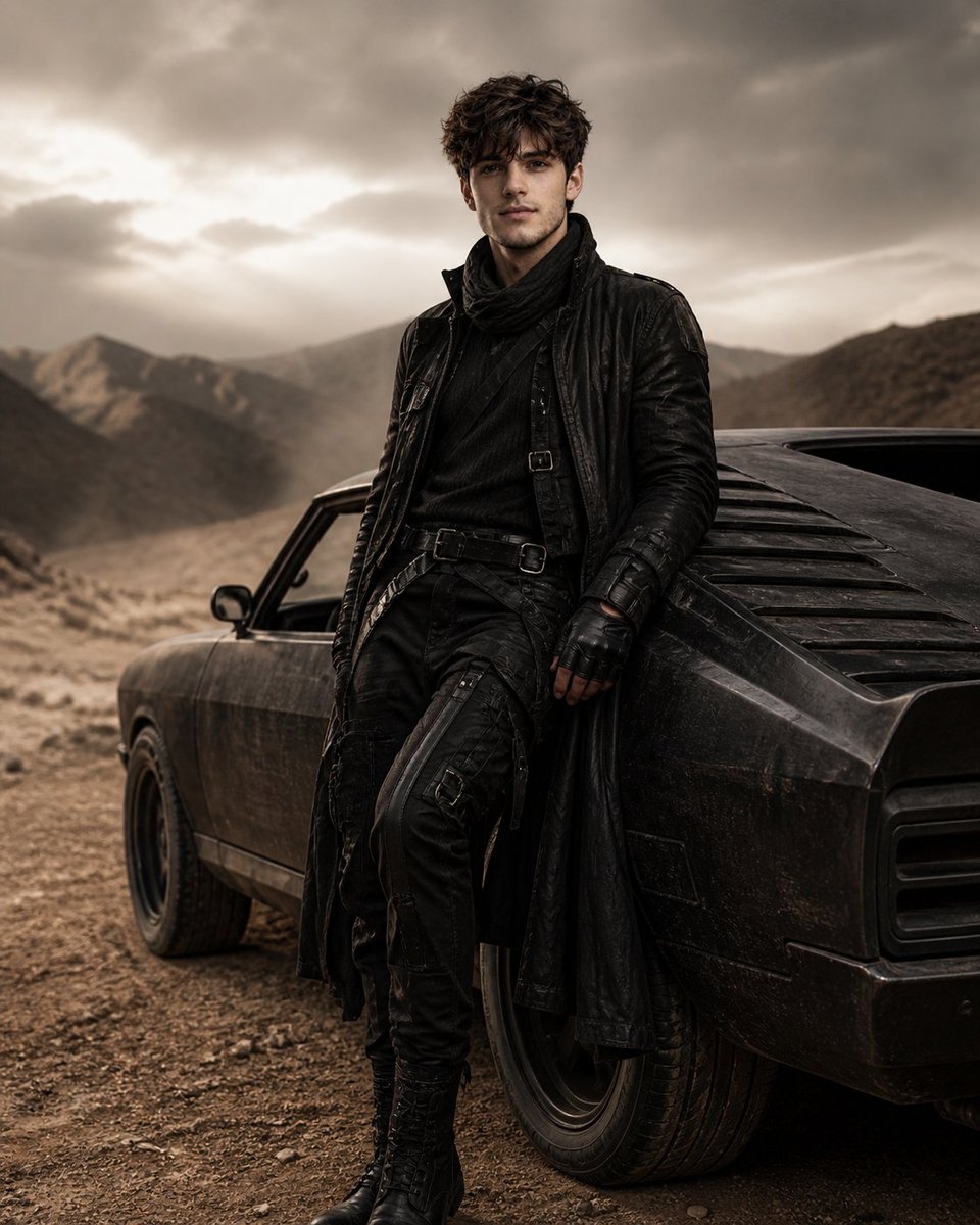 Luxury Fashion Muscle Car Editorial
