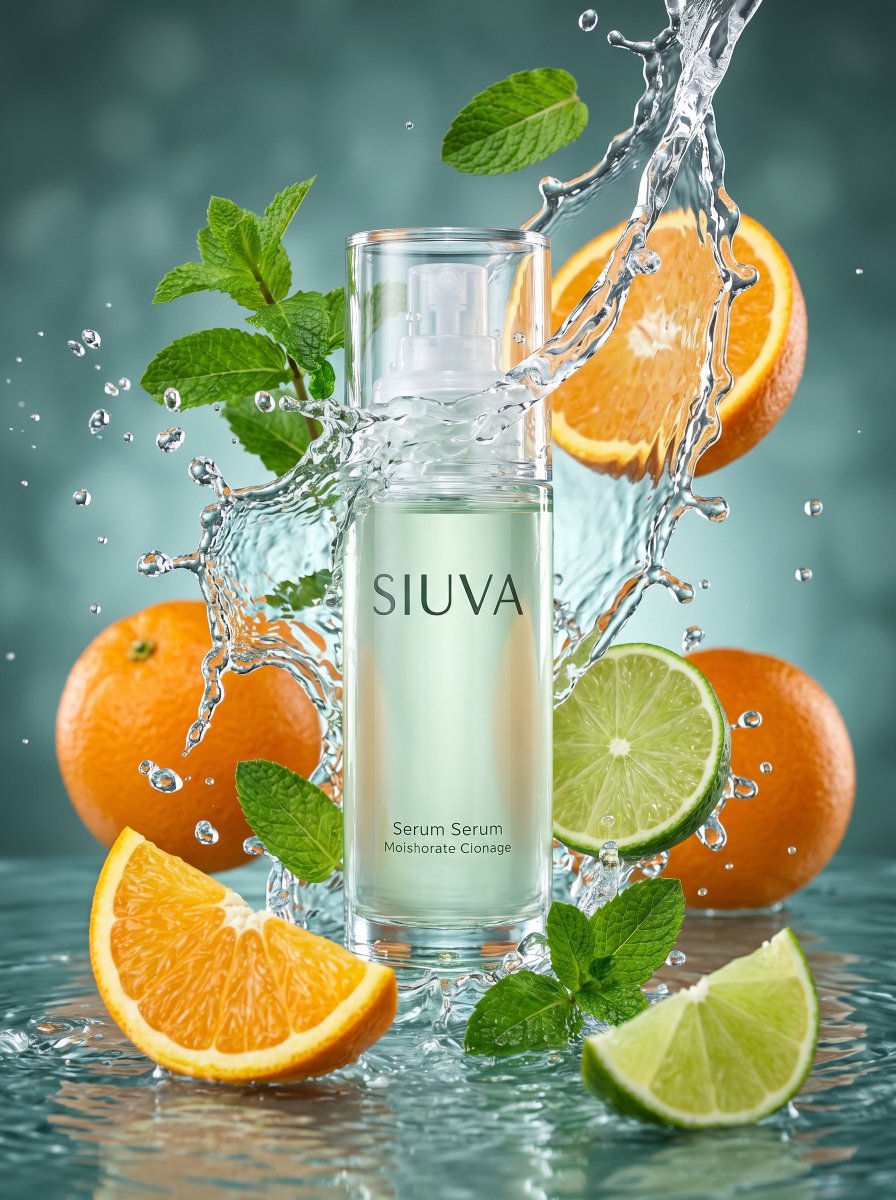 Skincare Product Splash Photography
