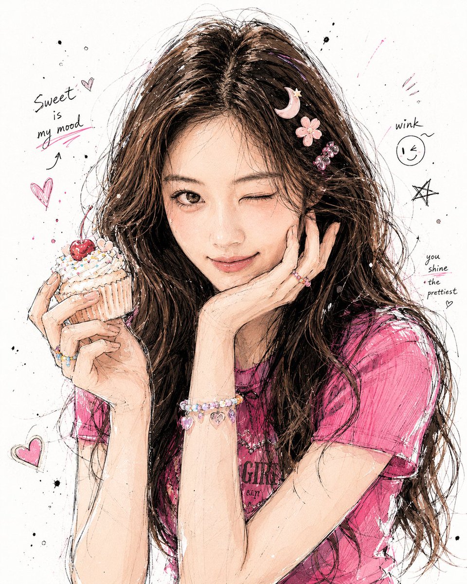 Korean Graffiti Illustration Portrait