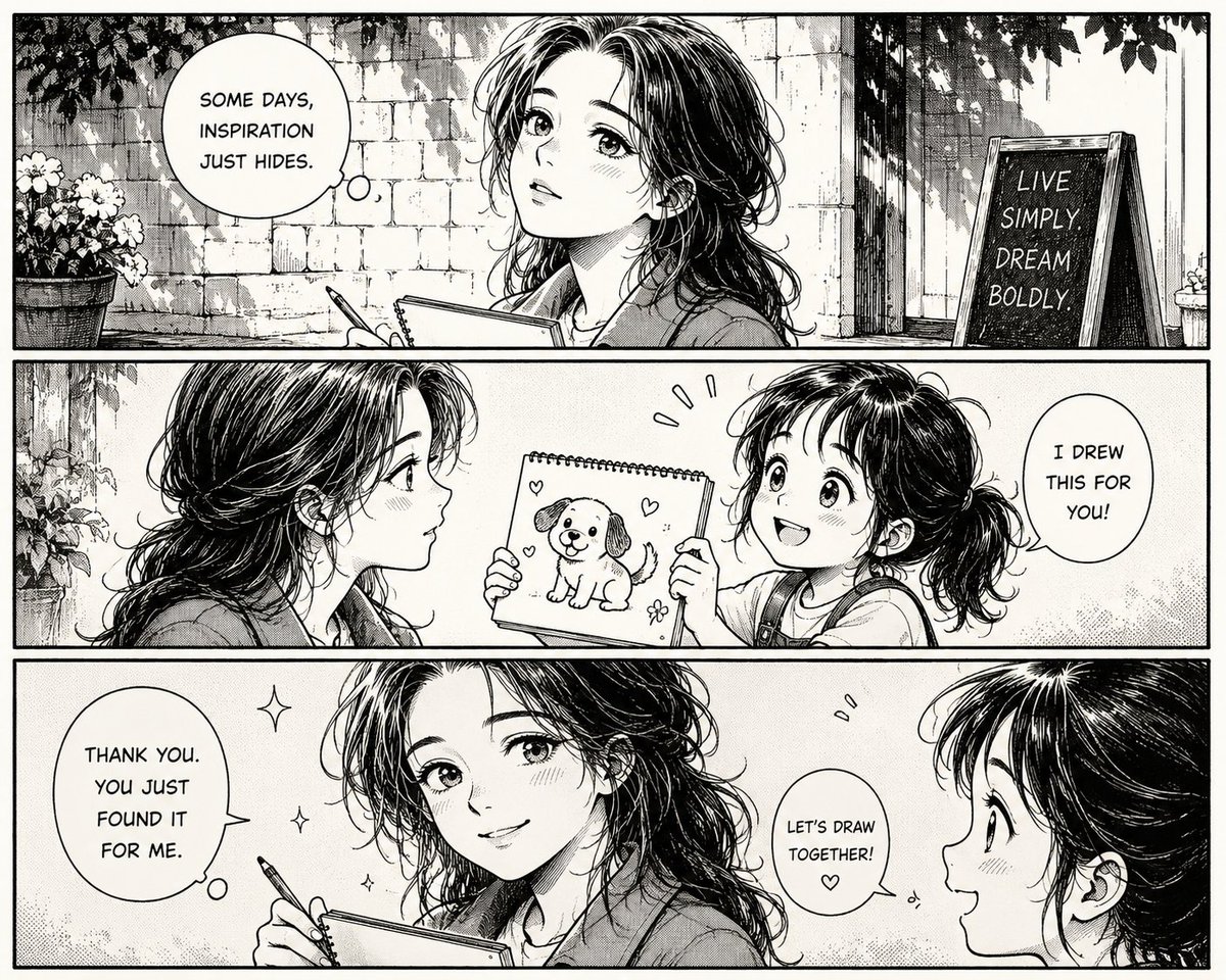 Retro Hand-Inked Manga Comic Transformation