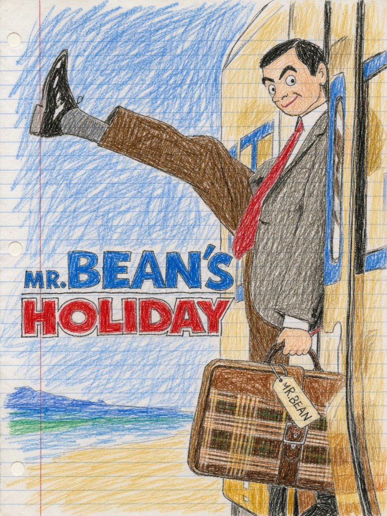 Child Crayon Mr Bean Holiday Poster