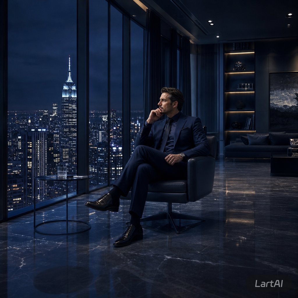Luxury Penthouse Executive at Night