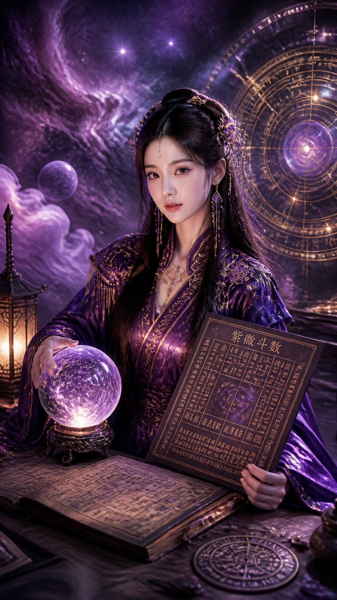 Cyberpunk Hanfu Mystic Diviner