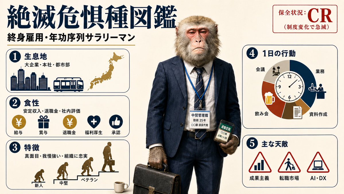 Endangered Salaryman Infographic